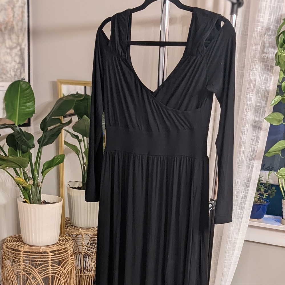 Women's Long Black Dress